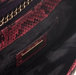 Dolce and Gabbana Multicolor Python D-Ring Flap Chain Hobo
