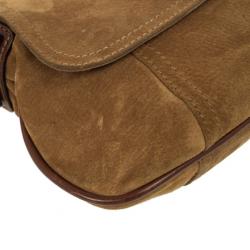 مملوكة مسبقًا Dolce & Gabbana Camel Suede Shoulder Bag 