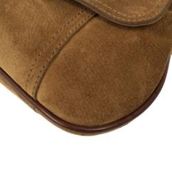 مملوكة مسبقًا Dolce & Gabbana Camel Suede Shoulder Bag 