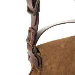 مملوكة مسبقًا Dolce & Gabbana Camel Suede Shoulder Bag 