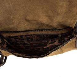 مملوكة مسبقًا Dolce & Gabbana Camel Suede Shoulder Bag 