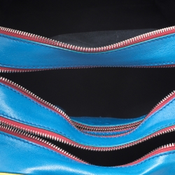 Pre Owned Dolce & Gabbana Multicolor Leather Lily Glam Bowler Bag