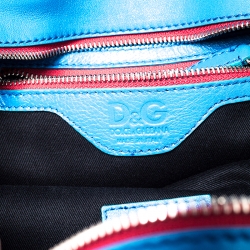 Pre Owned Dolce & Gabbana Multicolor Leather Lily Glam Bowler Bag