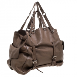 Dolce & Gabbana Beige Leather Miss Forever Tote