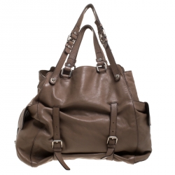 Dolce & Gabbana Beige Leather Miss Forever Tote