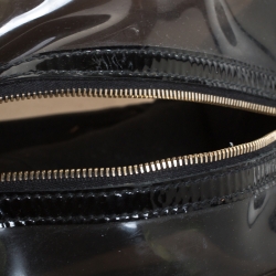 Pre Owned Dolce & Gabbana Black Vinyl and Patent Leather Side Pocket Top Handle Bag