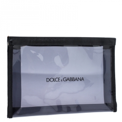 Pre Owned حقيبة صغيرة دولتشي آند غابانا PVC أسود شفاف