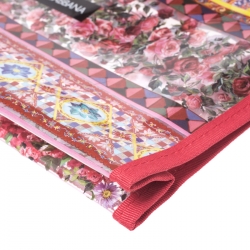 Pre Owned Dolce & Gabbana Red Printed PVC Swimsuit Pouch