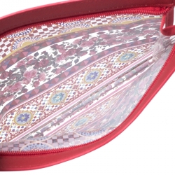 Pre Owned Dolce & Gabbana Red Printed PVC Swimsuit Pouch