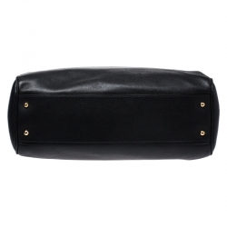 Pre Owned Dolce & Gabbana Black Leather Miss Sicily Top Handle Bag