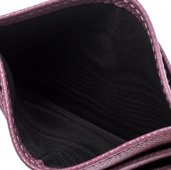 مملوكة مسبقًا محفظة بطاقات دولتش آند غابانا جلد بنفسجي