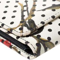 Pre Owned Dolce and Gabbana Multicolor Floral Print Leather Miss Sicily Von Wallet on Chain