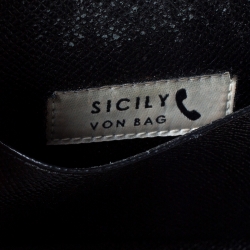 Pre Owned Dolce and Gabbana Multicolor Floral Print Leather Miss Sicily Von Wallet on Chain