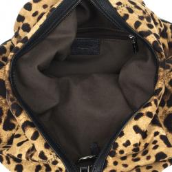 Dolce and Gabbana 'Animalier' Duffel Satchel Handbag