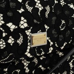 Pre Owned Dolce and Gabbana Miss Sicily Lace Bag