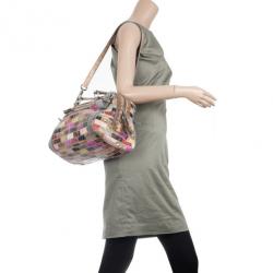 مملوكة مسبقًا Dolce and Gabbana Miss Easy Way Ayers Snakeskin Patchwork Satchel