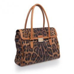 Pre Owned Dolce and Gabbana Leopard Satchel