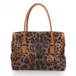 Pre Owned Dolce and Gabbana Leopard Satchel