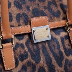 Pre Owned Dolce and Gabbana Leopard Satchel