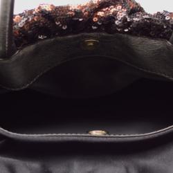 مملوكة مسبقًا Dolce and Gabbana Bronze and Black Sequin Drawstring Tote