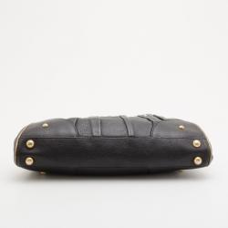 Pre Owned Dolce and Gabbana Black Leather Medium Satchel