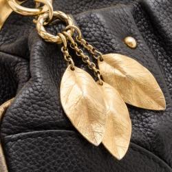 Pre Owned Dolce and Gabbana Black Leather Medium Satchel