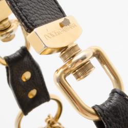 Pre Owned Dolce and Gabbana Black Leather Medium Satchel