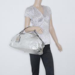 مملوكة مسبقًا Dolce and Gabbana Metallic Leather Boston Satchel