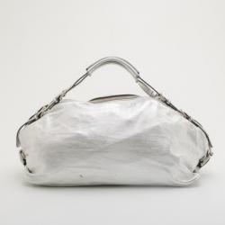 مملوكة مسبقًا Dolce and Gabbana Metallic Leather Boston Satchel