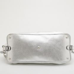 مملوكة مسبقًا Dolce and Gabbana Metallic Leather Boston Satchel