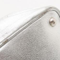 مملوكة مسبقًا Dolce and Gabbana Metallic Leather Boston Satchel