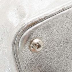 مملوكة مسبقًا Dolce and Gabbana Metallic Leather Boston Satchel