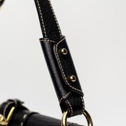 Pre Owned Dolce and Gabbana Black Leather Miss Really Hot Shoulder Bag 