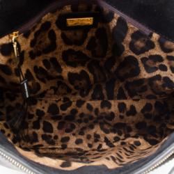 مملوكة مسبقًا Dolce and Gabbana Brocaded Miss Sicily Satchel