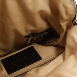 Pre Owned Dolce and Gabbana Black Diamond Miss Pocket Ayers Foldover Bag 