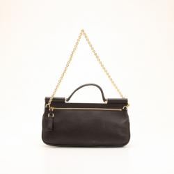 مملوكة مسبقًا Dolce and Gabbana Black Leather Mini Miss Sicily Bag