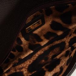 مملوكة مسبقًا Dolce and Gabbana Black Leather Mini Miss Sicily Bag