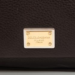 مملوكة مسبقًا Dolce and Gabbana Black Leather Mini Miss Sicily Bag
