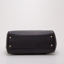 Pre Owned Dolce and Gabbana Black Miss Sicily Satchel