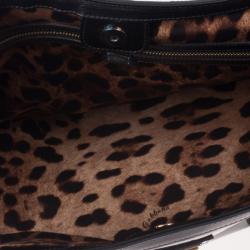Pre Owned Dolce and Gabbana Black Miss Escape Tote 