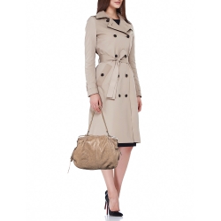 Pre Owned D&G Beige Leather Karen Shoulder Bag