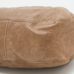 Pre Owned D&G Beige Leather Karen Shoulder Bag