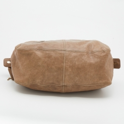 Pre Owned D&G Beige Leather Karen Shoulder Bag