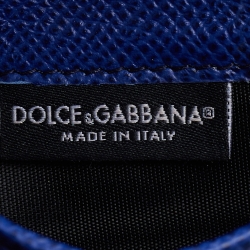 Dolce & Gabbana Blue Leather Miss Sicily Von Wallet on Chain