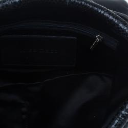 مملوكة مسبقًا حقيبة دولتشي أند غابانا جلد ثعبان سوداء بقلاب