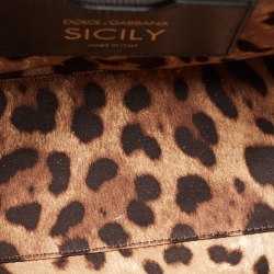 مملوكة مسبقًا Dolce & Gabbana Grey Lizard Embossed Leather Medium Miss Sicily Top Handle Bag