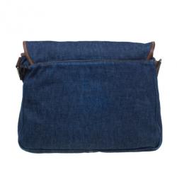 مملوكة مسبقًا Dolce and Gabbana Denim Messenger Bag