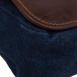 مملوكة مسبقًا Dolce and Gabbana Denim Messenger Bag