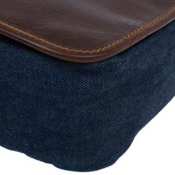 مملوكة مسبقًا Dolce and Gabbana Denim Messenger Bag