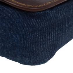 مملوكة مسبقًا Dolce and Gabbana Denim Messenger Bag